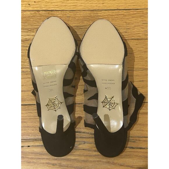 Charlotte Olympia Women's Zebra Slip-On Stiletto Mules Heels Size 38 - Picture 6 of 7